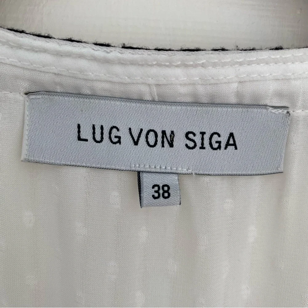 LUG VON SIGA Striped Asymmetrical Tunic Dress Top size 38